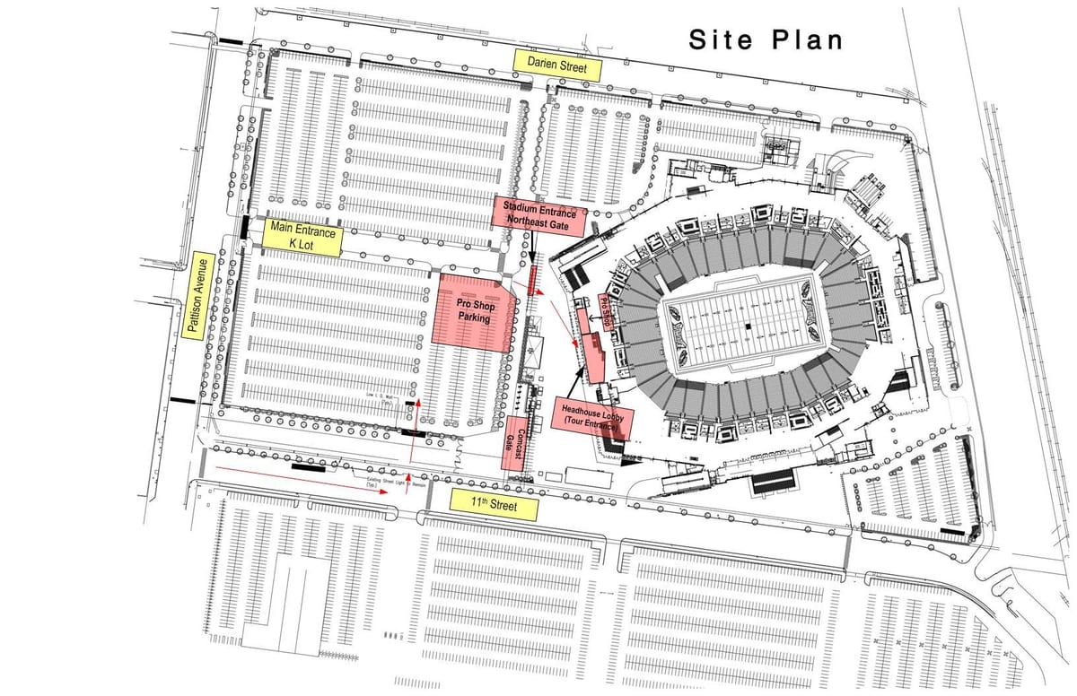 lincoln financial field Parkplatz Karte