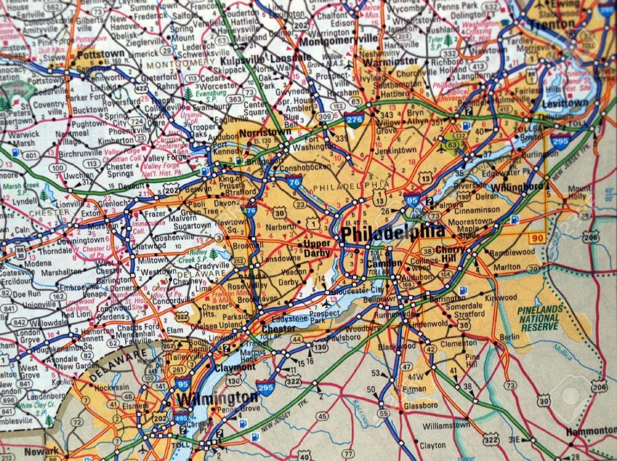 Karte von Philadelphia-pa