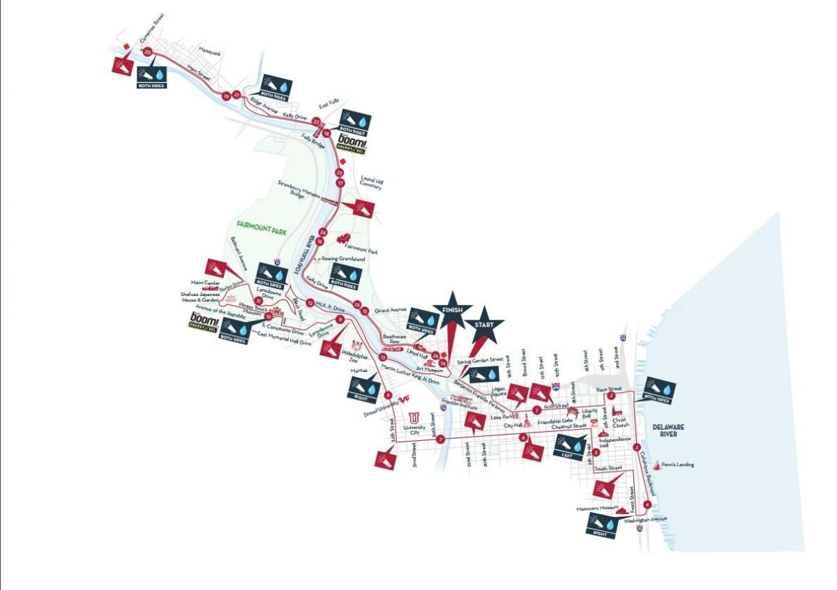 Philadelphia-marathon map 2015