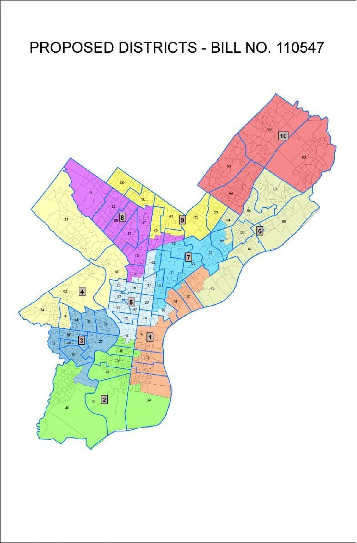Karte von Philadelphia-Bereich