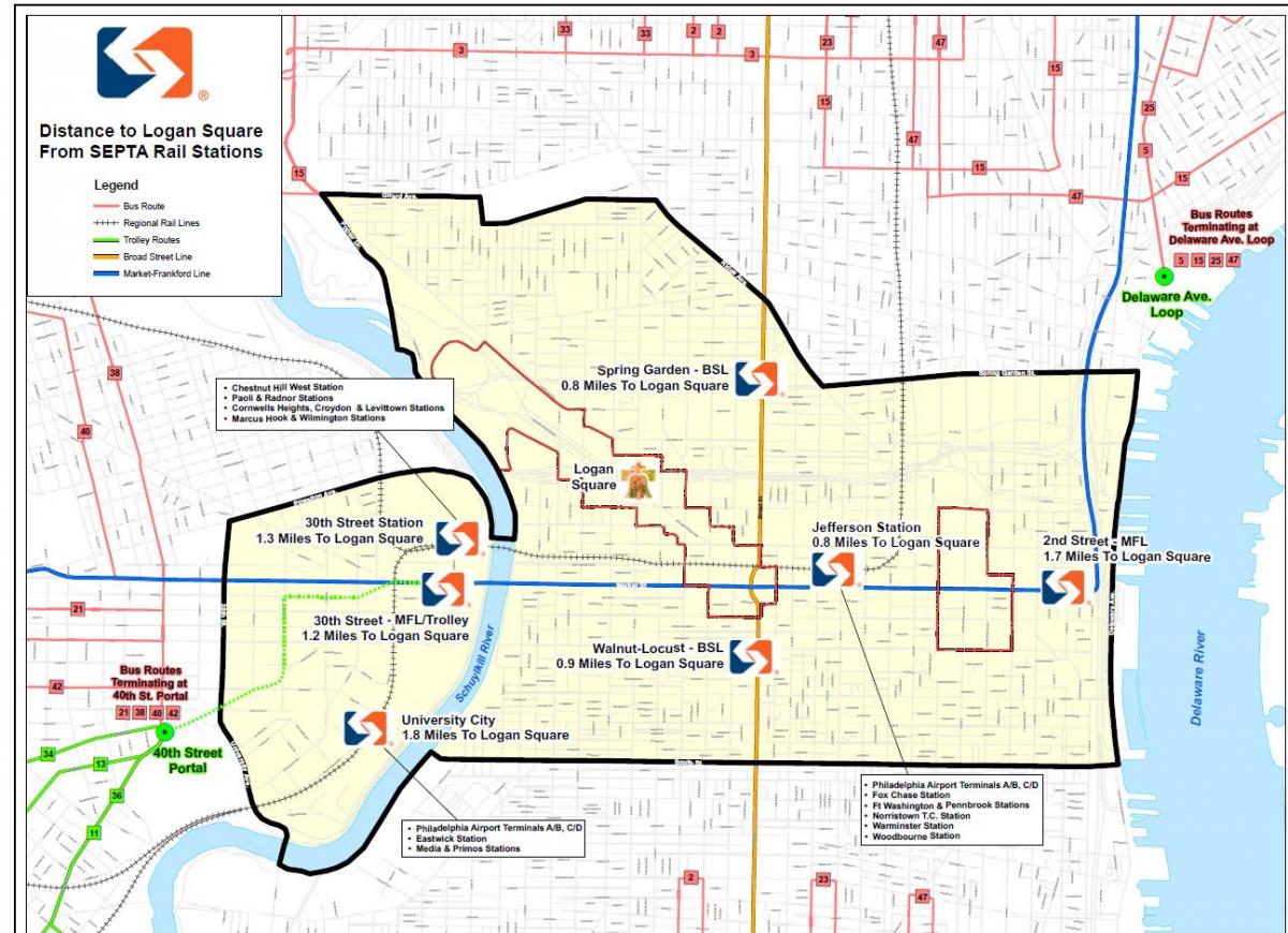 Septen bus route map