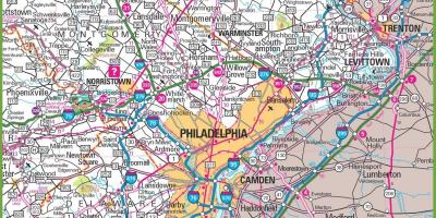 Karte Philadelphia