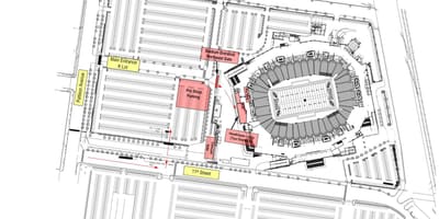 Lincoln financial field Parkplatz Karte