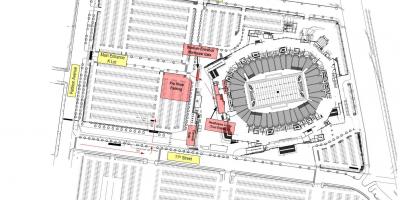 Lincoln financial field Parkplatz Karte