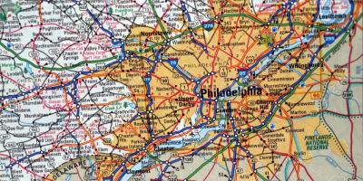 Karte von Philadelphia-pa