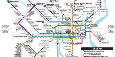 U-Bahn-Karte Philadelphia
