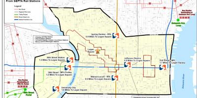 Septen bus route map